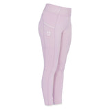 Equestro Girls' Slim Fit Grip Leggings With Logo