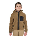 Kids' fleece sweatshirt with front zip