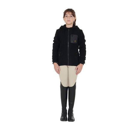 Kids' fleece sweatshirt with front zip
