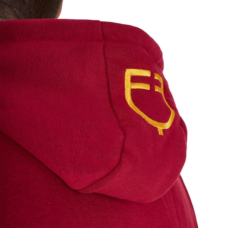 Men's sweatshirt with multi-logo hood