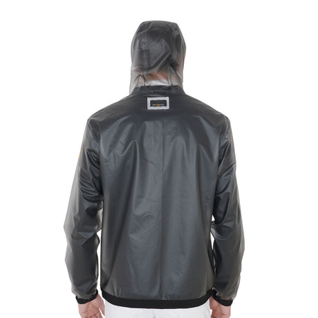 Equestro Men's Transparent Technical Raincoat #colour_grey