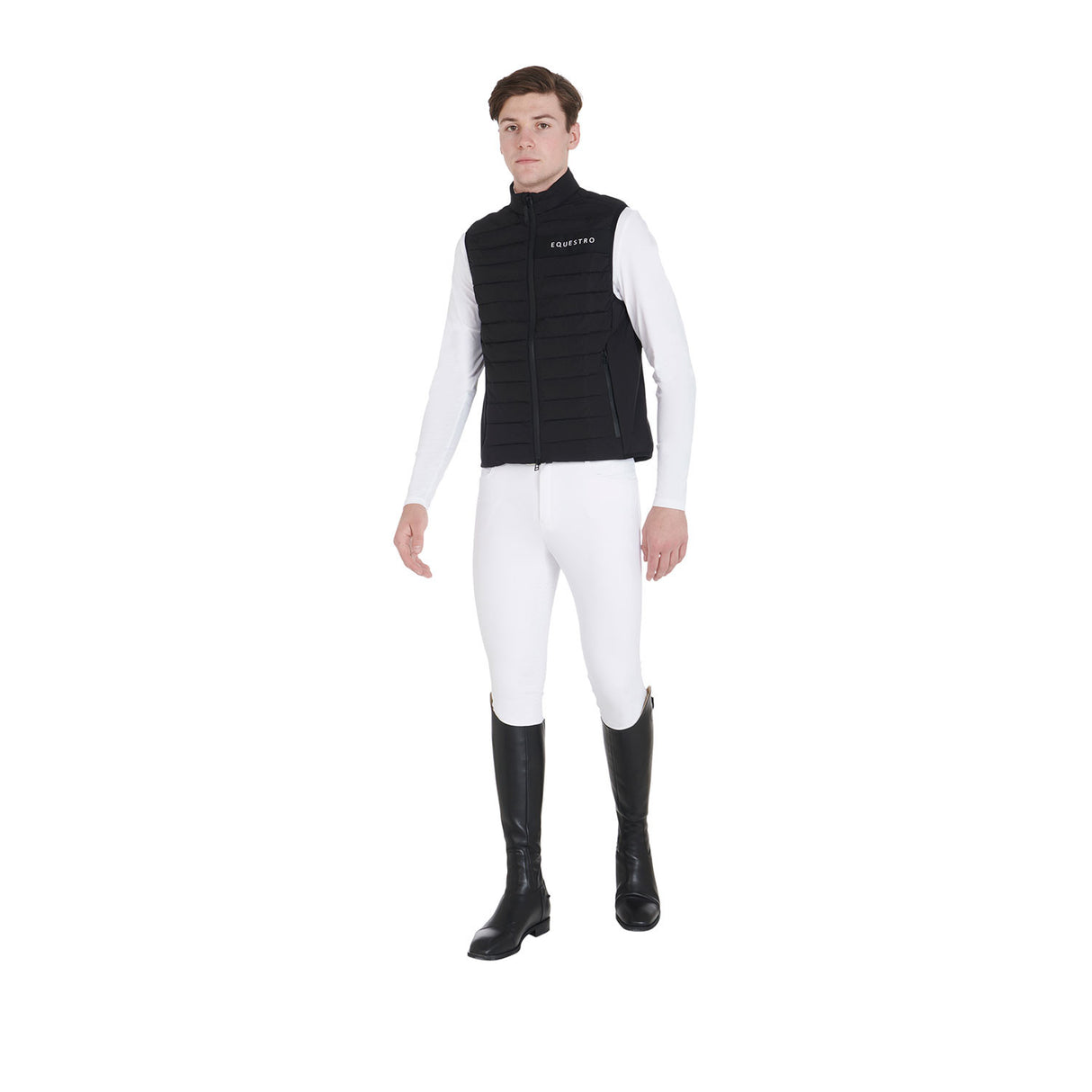 Men's vest in windproof technical fabric