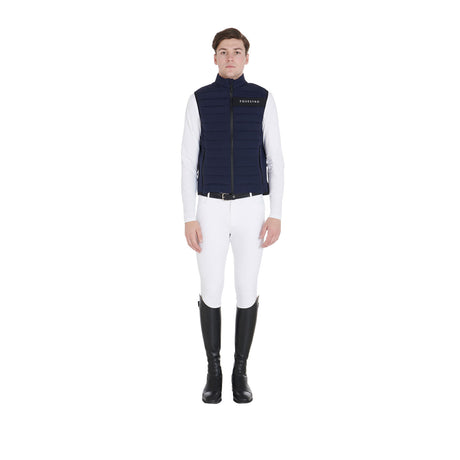 Men's vest in windproof technical fabric