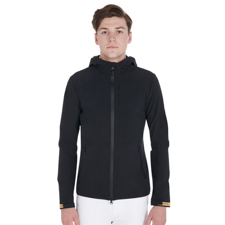 Men's jacket in breathable technical fabric