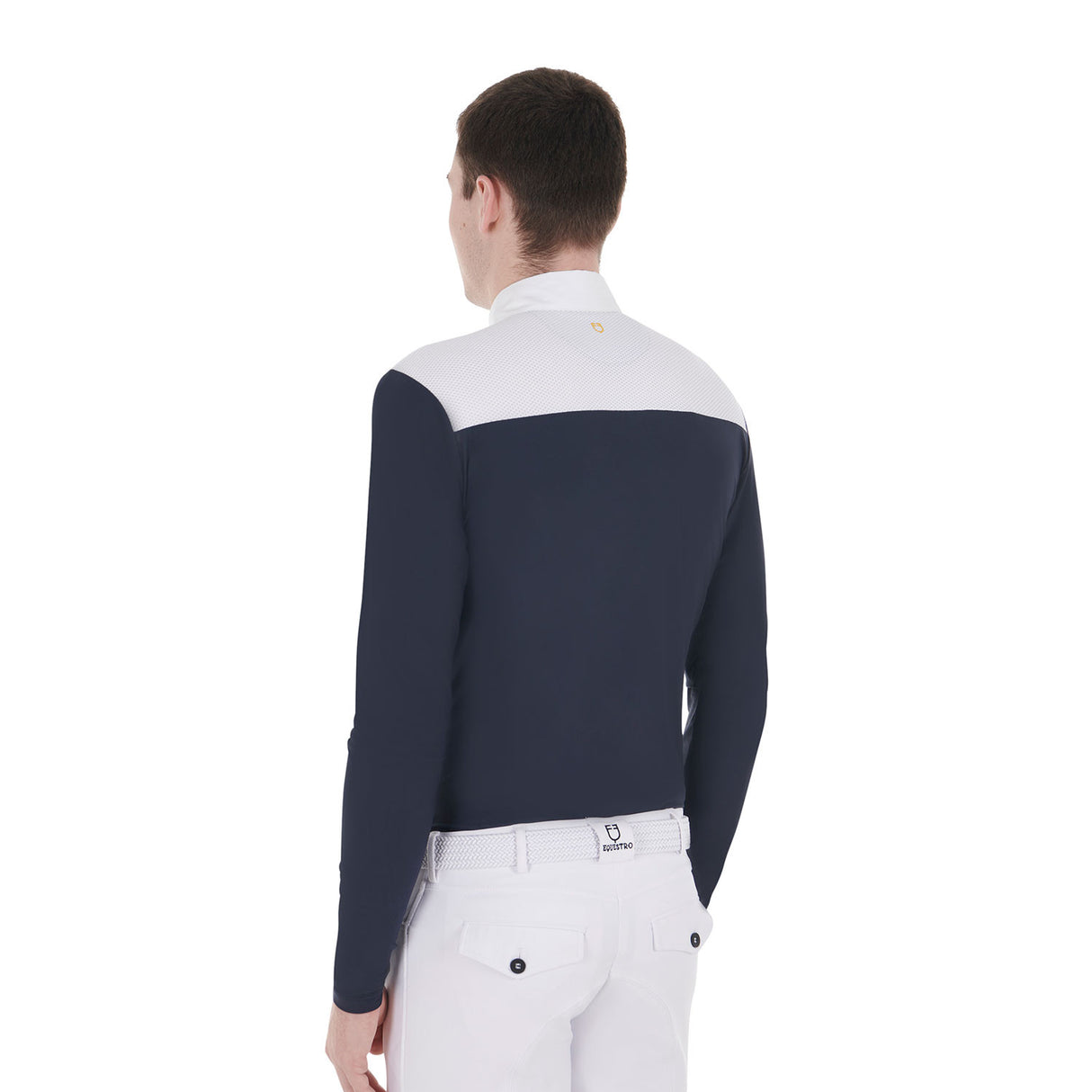 Men's long-sleeved competition polo shirt