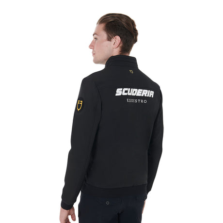 Equestro Scuderia Equestro Men's Jacket Technical Fabric #colour_black