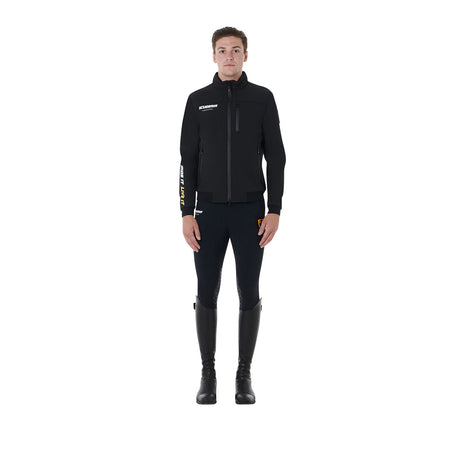 Equestro Scuderia Equestro Men's Jacket Technical Fabric #colour_black