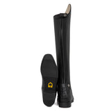 Unisex calfskin boots with rear zipper