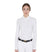 Women's long sleeved polo shirt in technical fleece fabric