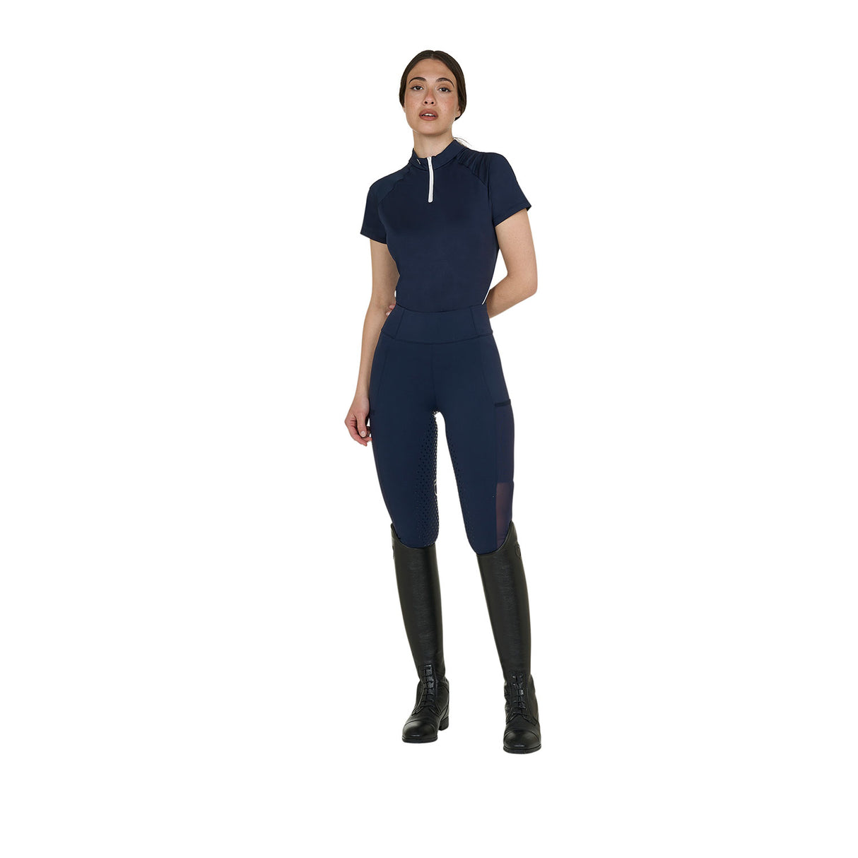 Equestro Women's Slim Fit Technical Training Polo Shirt