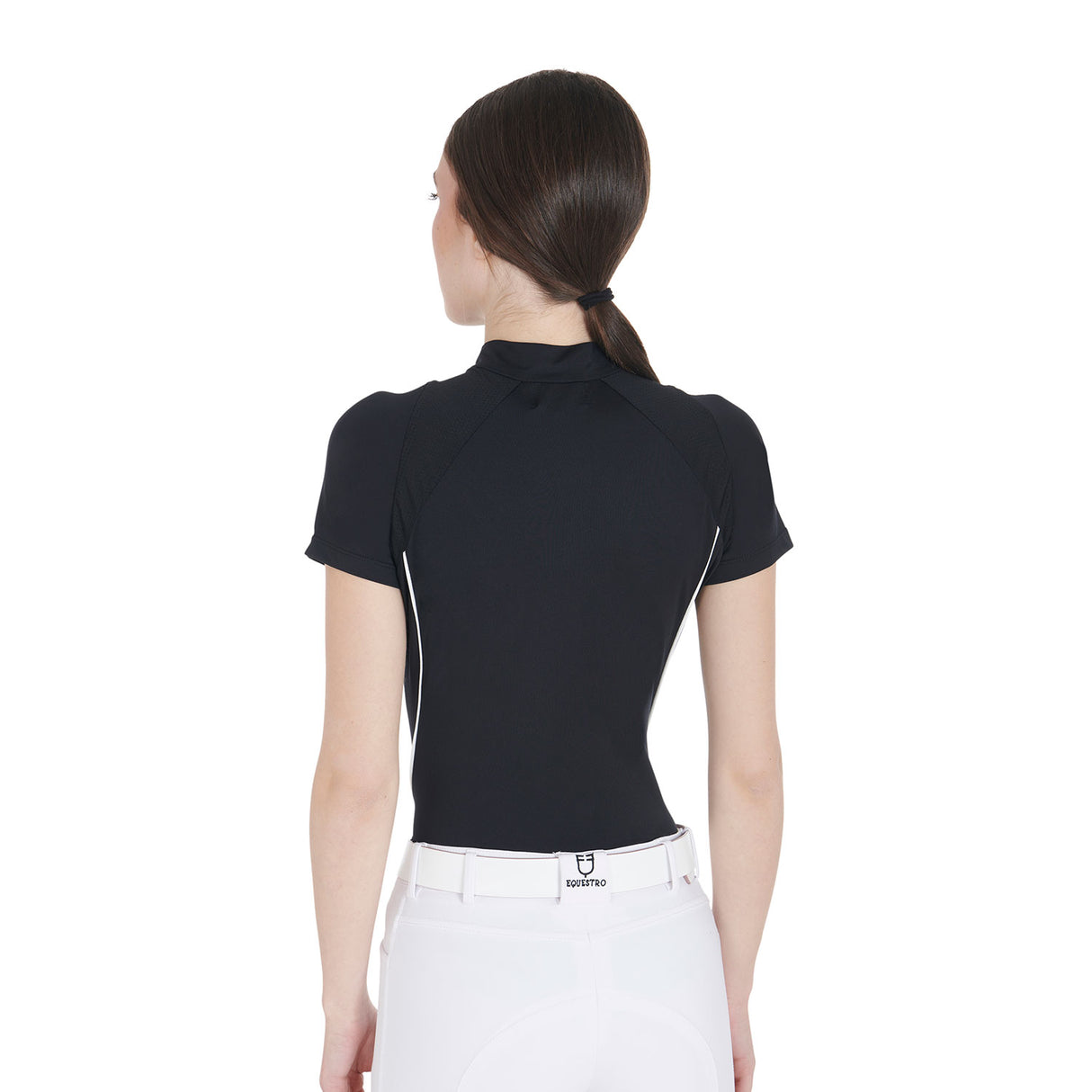 Equestro Women's Slim Fit Technical Training Polo Shirt
