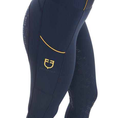 Equestro Women's Slim Light Light Leggings #colour_blue