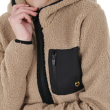 Women's sweatshirt in fleece with front pocket