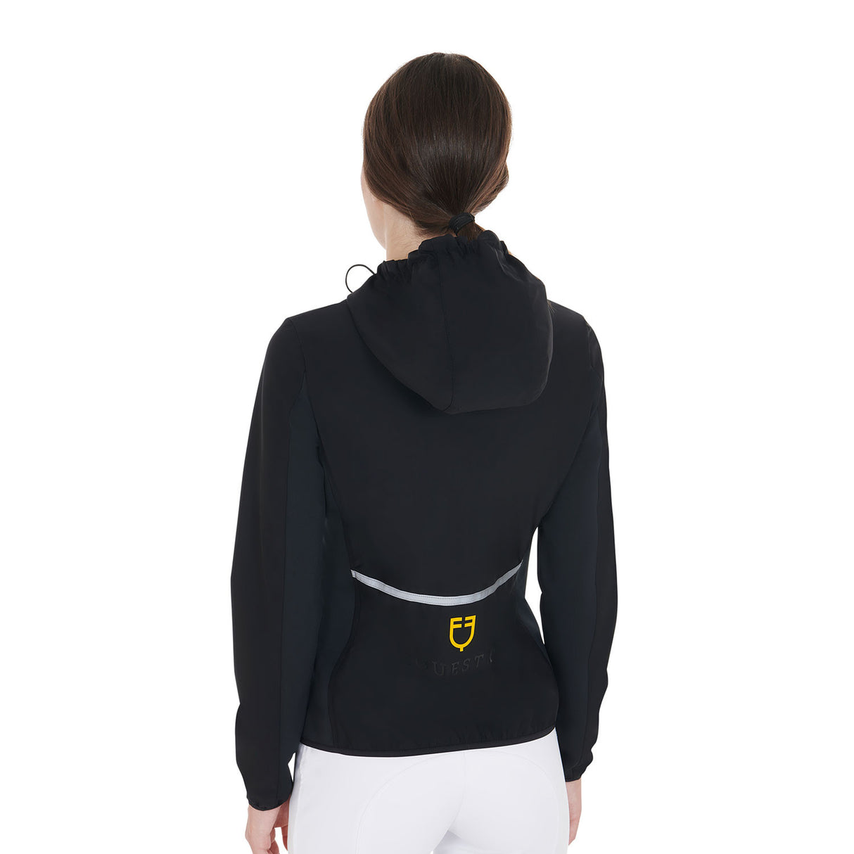 Women's down jacket in technical blend