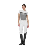 Equestro Ridertechnology women's competition polo shirt perforated fabric