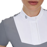 Equestro Ridertechnology women's competition polo shirt short sleeves and buttons