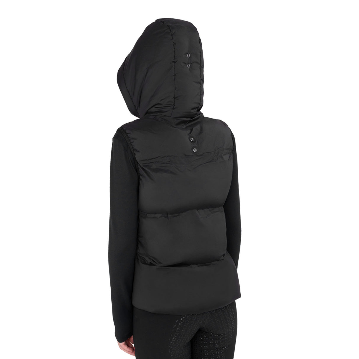 Women’s technical sleeveless jacket with hood Ridertechnology