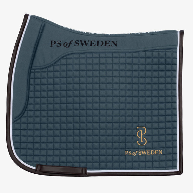 PS of Sweden Storm Blue Elite Edge Dressage Saddle Pad #colour_storm-blue