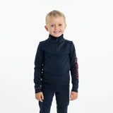 EQUIDRY Children's Water Repellent Base Layer #colour_navy-raspberry