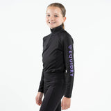 EQUIDRY Children's Water Repellent Base Layer #colour_black-lilac