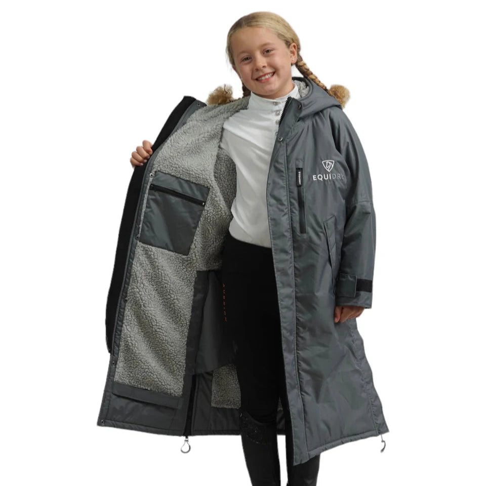 EQUIDRY Children's Thick Fleece Evolution #colour_grey-grey