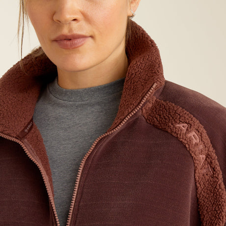 Ariat Women's Lafayette Ful Zip Sweatshirt #colour_purple
