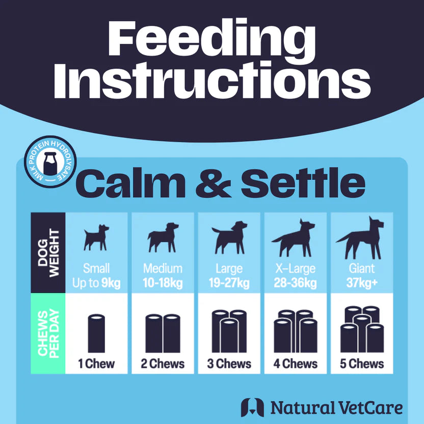 Natural Vet Care Calm & Settle Soft Chews for Dogs