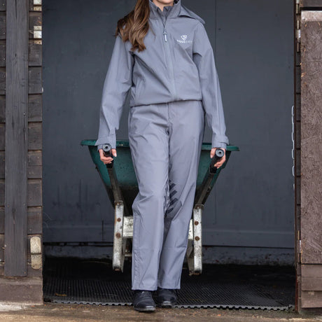 EQUIDRY Women's Unlined Waterproof Trousers #colour_grey