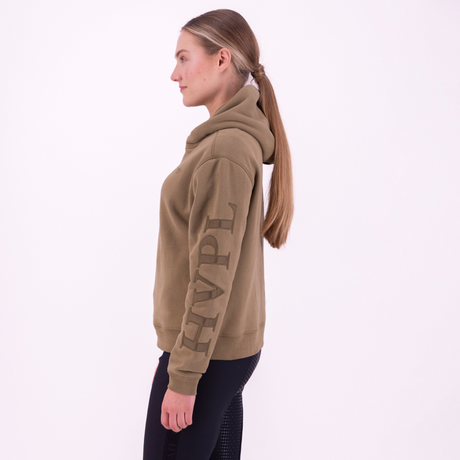 HV Polo Darla Hooded Sweat #colour_dark-oil-green