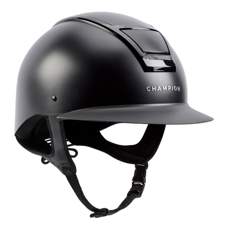 Champion Insight Oval Wide Peak Riding Hat #colour_matt-black