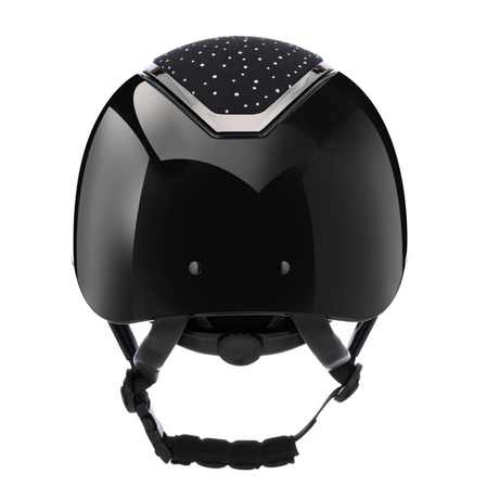 Charles Owen Kylo Crystal Gloss with MIPS Riding Hat #colour_black-gloss-chrome