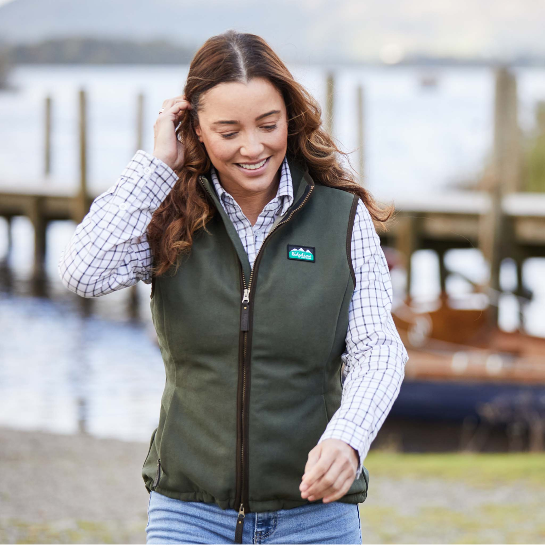 Ridgeline Womens Monarch Gilet #colour_deep-forest
