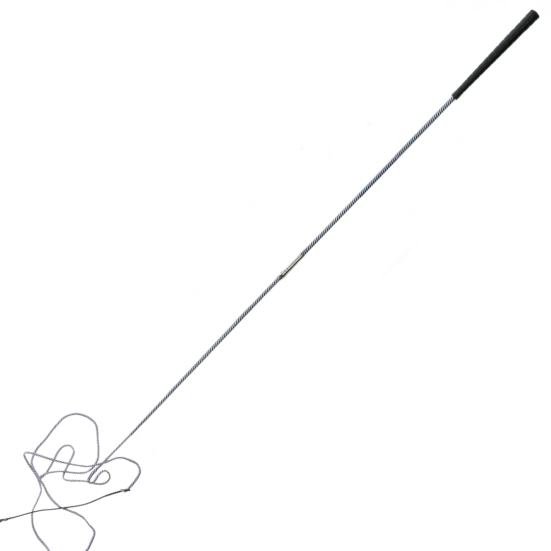 GS Equestrian 2 Piece Lunge Whip #colour_navy-white