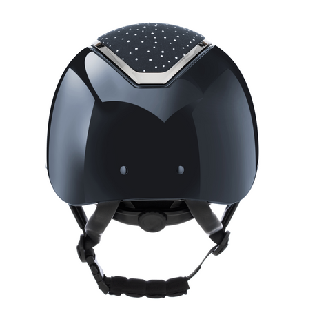 Charles Owen Kylo Crystal Gloss Riding Hat #colour_navy-gloss-silver