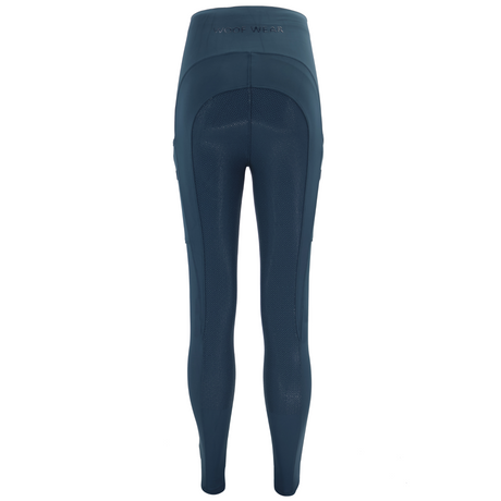 Woof Wear Ladies Full Seat Riding Tights #colour_petrol-blue