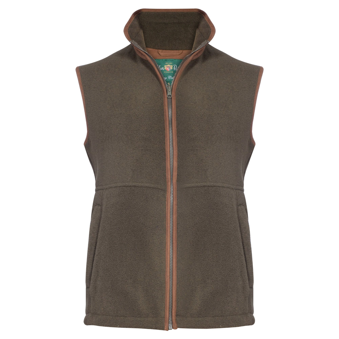 Alan Paine Aylsham Men's Fleece Gilet #colour_green