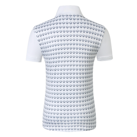 Covalliero Ladies Short Sleeve Competition Shirt #colour_dark-navy