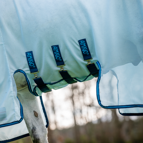 Horseware Ireland Amigo Bug Buster #colour_azure-blue-navy-electric-blue