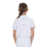 Equestro Girls' Zipped Competition Polo Shirt Equestro X Fise