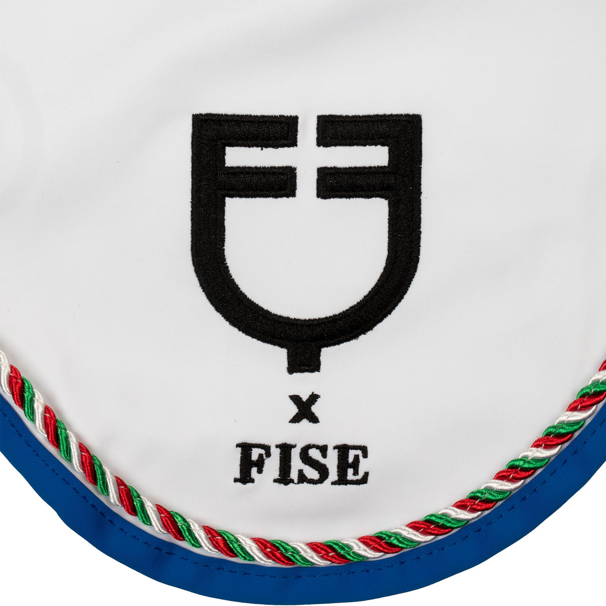 Equestro Fly Veil With Italian Flag Piping Equestro X Fise