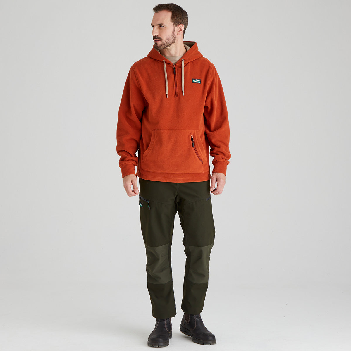 Ridgeline Ballistic Long Sleeved Fleece Hoodie - New #colour_russet