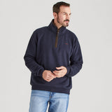 Men's Brancaster 1/4 Zip Top - Navy