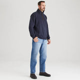 Ridgeline Mens Brancaster 1/4 Zip Top #colour_navy