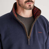 Ridgeline Mens Brancaster 1/4 Zip Top #colour_navy