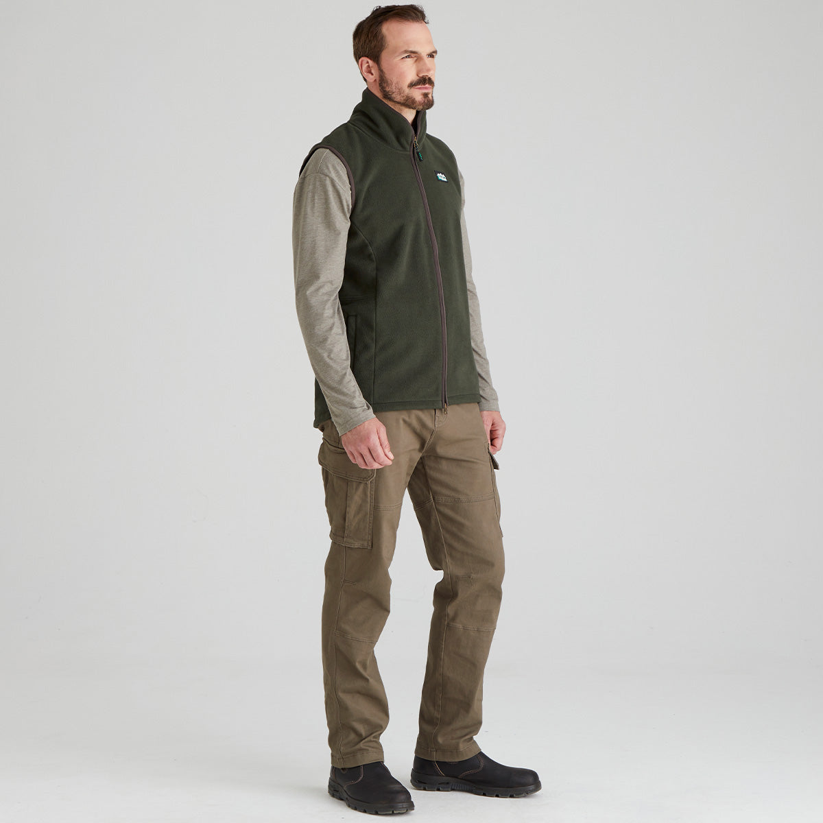 Ridgeline Mens Kodiak Gilet #colour_deep-forest