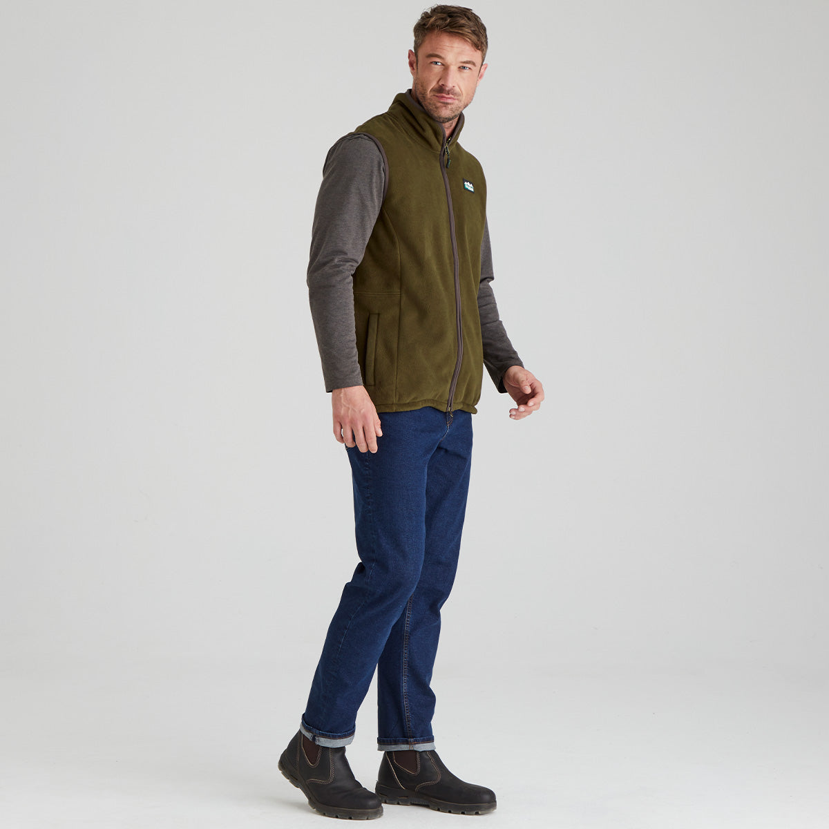 Ridgeline Mens Kodiak Gilet #colour_moody-teak