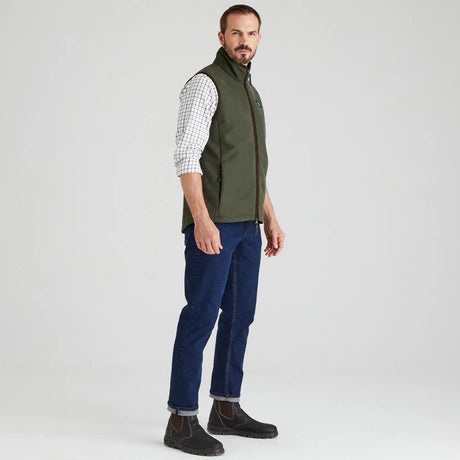 Ridgeline Mens Monarch Gilet #colour_deep-forest