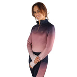 Hy Equestrian Elevate Ombre Base Layer #colour_navy-rose