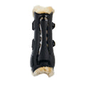 Equestro Tendon Boots In Polyurethane With Synthetic Lambskin #colour_black