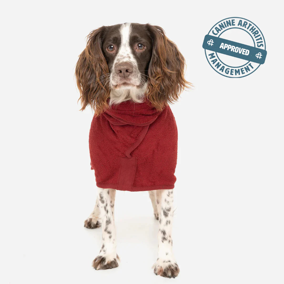 Ruff & Tumble Classic Dog Drying Coat #colour_rosehip